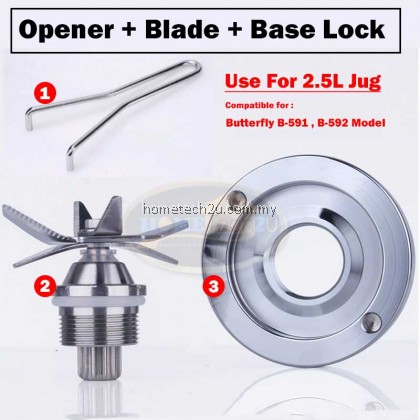 Butterfly Blender Jug Spare Parts Blade Base Opener Key Tool For B-591 B-592 