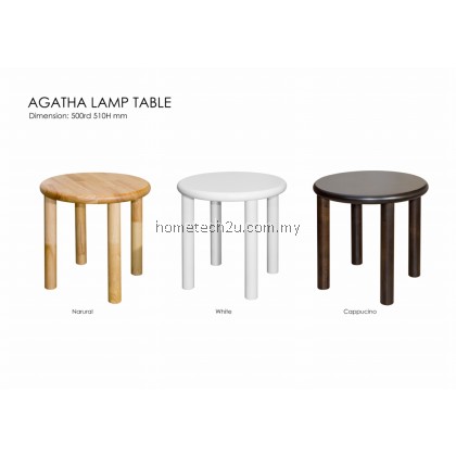 AGATHA SOLID WOOD BED SIDE LAMP TALBE (100% MADE IN MALAYSIA)