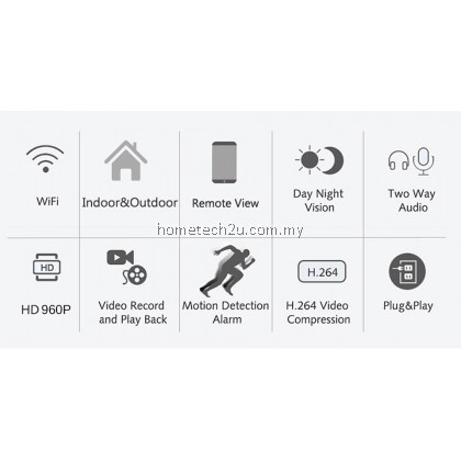 DAYTECH Wireless Outdoor IP Camera WiFi Surveillance Camera HD 1080P Waterproof IR Bullet Night Vision Two-way Audio DT-H03 DAYTECH Wireless Outdoor IP Camera WiFi Surveillance Camera HD 1080P Waterproof IR Bullet Night Vision Two-way Audio DT-H03