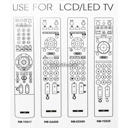 ORIGINAL HUAYU Compatible SONY TV LED LCD NETFLIX Remote Control Replacement 