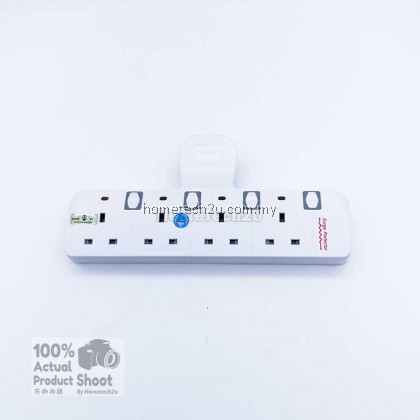 SUNSTAR WALL T-ADAPORT EXTENSION SWITCH SOCKET WITH SURGE PROTECTED (SIRIM APPROVED) SUNSTAR WALL T-ADAPORT EXTENSION SWITCH SOCKET WITH SURGE PROTECTED (SIRIM APPROVED)