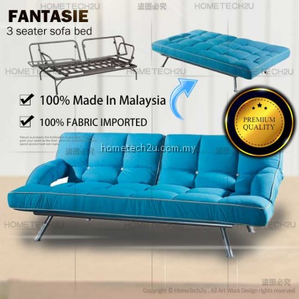 FANTASIE Living room 2 in 1 Foldable Sofa Bed With Arm rest(3 seater)