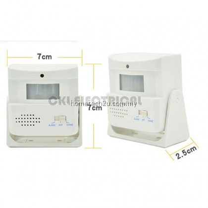 【Ready Stock Msia】Wireless Door Bell Welcome Alarm Chime Motion Sensor Detector Low pow 【Ready Stock Msia】Wireless Door Bell Welcome Alarm Chime Motion Sensor Detector Low pow