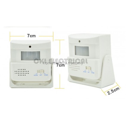 【Ready Stock Msia】Wireless Door Bell Welcome Alarm Chime Motion Sensor Detector Low pow 【Ready Stock Msia】Wireless Door Bell Welcome Alarm Chime Motion Sensor Detector Low pow