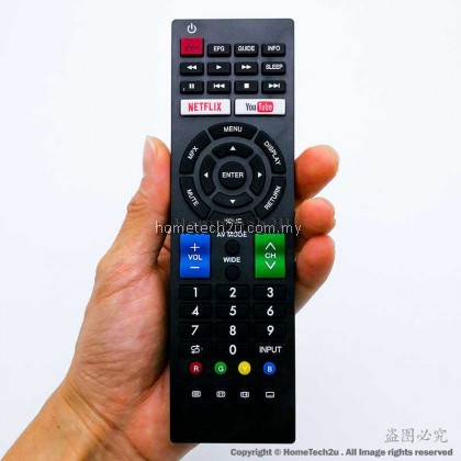 SHARP LCD LED 3D NETFLIX SMART TV Remote Control Replacement 