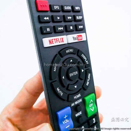 SHARP LCD LED 3D NETFLIX SMART TV Remote Control Replacement 