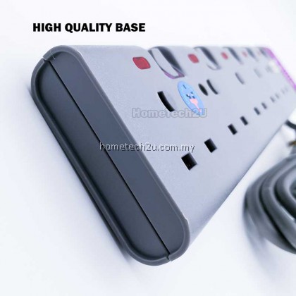 BRV HEAVY DUTY 3 4 5 WAY EXTENSION TRAILING SOCKET 2M ( EXTENSION CORD ) SIRIM