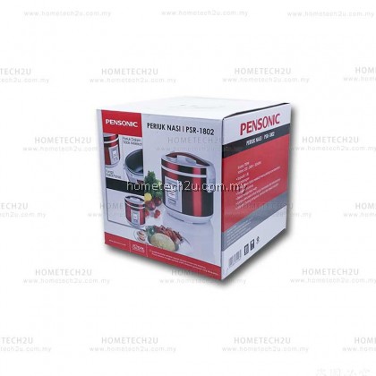 Pensonic 1.8L Jar Rice Cooker PSR-1802 RED