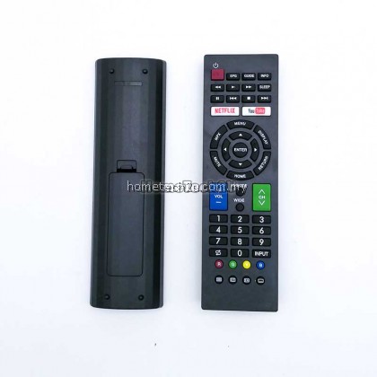 SHARP Smart LED TV Remote Control Compatible Netflix Youtube Button Replacement