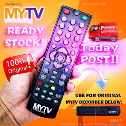 ORIGINAL MYTV Remote Control original(for Set Unit Dekoder DTT1770 Percuma dari kerajaan) MYTV FREEVIEW Digital Receiver ORIGINAL MYTV Remote Control original(for Set Unit Dekoder DTT1770 Percuma dari kerajaan) MYTV FREEVIEW Digital Receiver