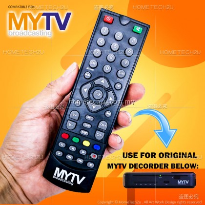 ORIGINAL MYTV Remote Control original(for Set Unit Dekoder DTT1770 Percuma dari kerajaan) MYTV FREEVIEW Digital Receiver ORIGINAL MYTV Remote Control original(for Set Unit Dekoder DTT1770 Percuma dari kerajaan) MYTV FREEVIEW Digital Receiver
