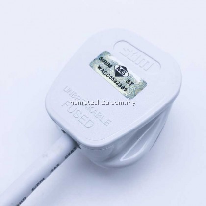 SUM 3 Way 2USB 13A Extension Trailing Socket with Surge Protector and 2meter Cable [SIRIM APPROVED]
