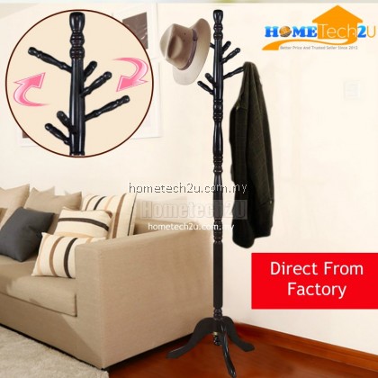 Molle 179 Swivel Wooden Stand Coat Hanger Hat Rack-Cappuccino Molle 179 Swivel Wooden Stand Coat Hanger Hat Rack-Cappuccino