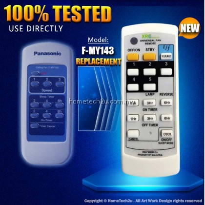 PANASONIC CEILING FAN REMOTE CONTROL F-MY143 REPLACEMENT