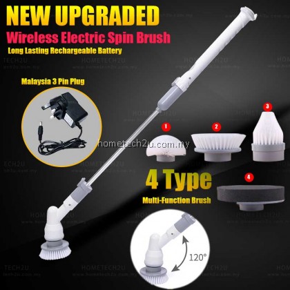 NEW UPGRADED-Multi Purpose Wireless Electric Powered Spin Scrubber 4 Scrubbing Brush Head NEW UPGRADED-Multi Purpose Wireless Electric Powered Spin Scrubber 4 Scrubbing Brush Head