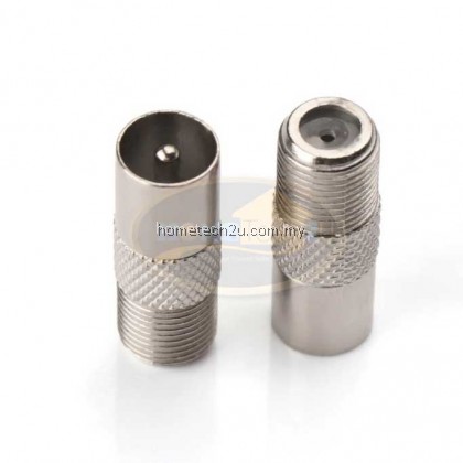  RF Coaxial F Type Female to PAL Male Connector 9.5 TV Antenna Connector for mytv