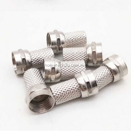 x2pcs Connector F Type Jointer For Cable RG6 Screw Socket Astro Ninmedia Coaxial F-Connector 6.0mm