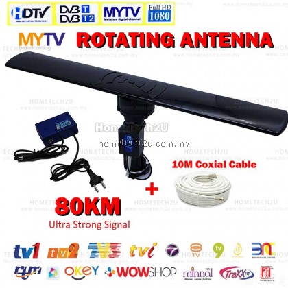 Rotatable Rotating Outdoor Ajustable Digital Antenna TV Uhf Hdtv Watch Myfreeview Antena DVBT2 Mytv