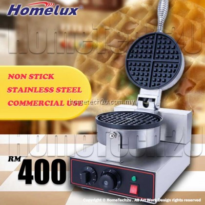 Homelux Commercial Electric Single Waffle Maker Baker Non Stick Waffle Cake Machine