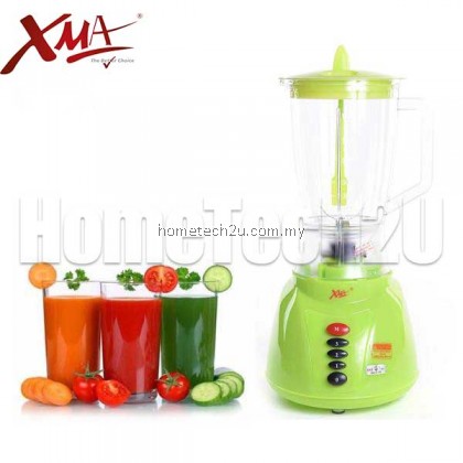 XMA Blender XMA-913 300W 1.5L Plastic Jar + Dry Mill With Safety Lock (Blender Murah)