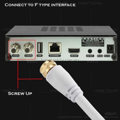 RG6 Coaxial MYTV Astro Digital TV DVBT2 DTV Pure Copper Cable RG 6 Kabel TV F Type Coaxial Cable 3Meter 5Meter