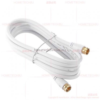 RG6 Coaxial MYTV Astro Digital TV DVBT2 DTV Pure Copper Cable RG 6 Kabel TV F Type Coaxial Cable 3Meter 5Meter