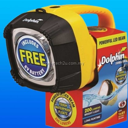 100% ORIGINAL Eveready Dolphin torch light 6V 200 LUMENS Waterproof Floating LED Flashlight DOLLN6VWB