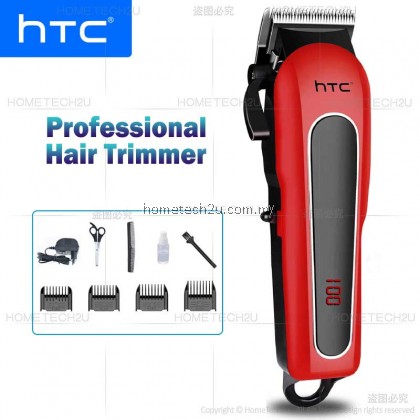 HTC Rechargeable Wireless Hair Clipper Cordless Electric Trimmer CT-8089 Mesin Rambut