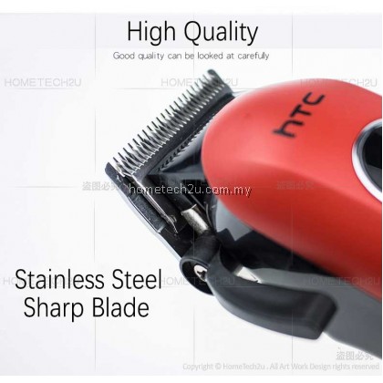 HTC Rechargeable Wireless Hair Clipper Cordless Electric Trimmer CT-8089 Mesin Rambut