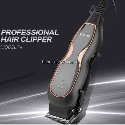 iClipper F4 Professional Barber Hair Clipper Grooming Shaver Quality Cord Hair Clipper / Gunting Rambut (Champagne Gold)