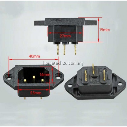 Rice Cooker AC Power Socket 3Pin 10A 250V Spare Parts power outlet AC Power Socket C14 Computer Socket Kettle Plug