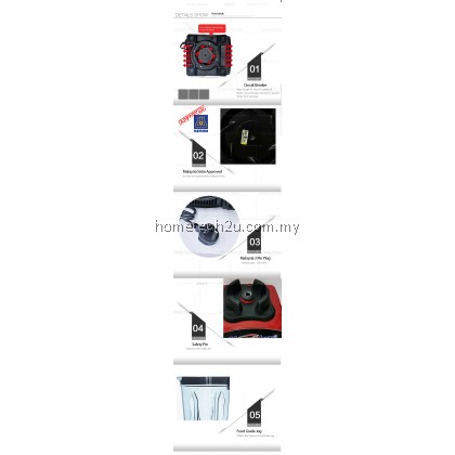 New Original Homelux  2.5L Heavy Duty High Quality Commercial Blender HCB-1500 Big Jug 1500 watt Motor (FREE Original Blade &Opener)