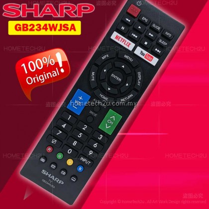 SHARP LCD/LED/SMART TV ORIGINAL REMOTE CONTROL (GB234WJSA) GB275WJSA GB254WJSA GA364WJSA GA983WJSA GB012WJSA