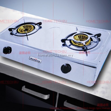 HOMELUX DOUBLE BURNER WHIRLWIND CYCLONE CAP BURNER GAS STOVE COOKER HPS-1605 [Sirim Approved]