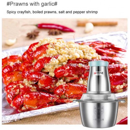 Electric Meat Grinder Household Stainless Steel Chopper Multi-function Meat Slicer 2L 3L High Quality Blender Easy Kitchen 250W