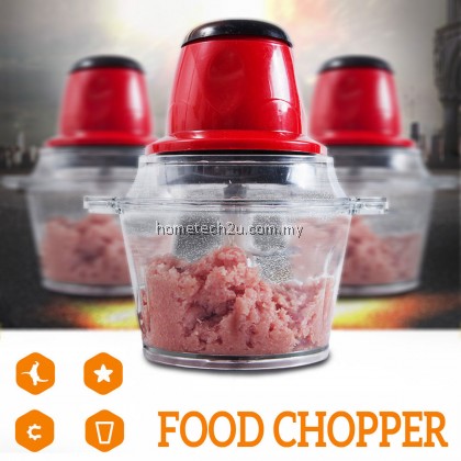 Dessini 2L Electric Meat Grinder Slicer Food Mini Chopper Stainless Kitchen Electric Chopper Meat Grinder Shredder