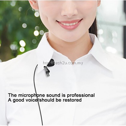 Professional Metal Microphone 3.5mm Jack Lavalier Tie Clip Microphone Mini Audio Mic For Computer Laptop Mobile Phone