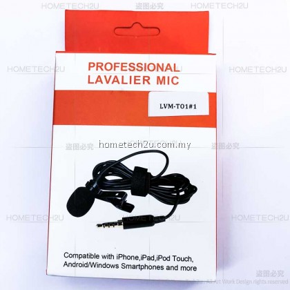 Professional Metal Microphone 3.5mm Jack Lavalier Tie Clip Microphone Mini Audio Mic For Computer Laptop Mobile Phone