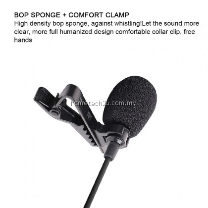 Professional Metal Microphone 3.5mm Jack Lavalier Tie Clip Microphone Mini Audio Mic For Computer Laptop Mobile Phone
