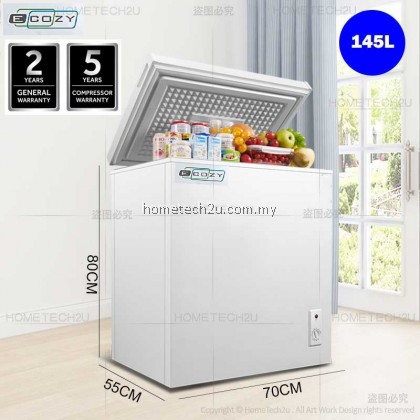 ECOZY Chest Freezer Fridge 100L 200L 300L ECZ-100FZ ECZ-145FZ ECZ-300FZ