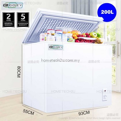 ECOZY Chest Freezer Fridge 100L 200L 300L ECZ-100FZ ECZ-145FZ ECZ-300FZ