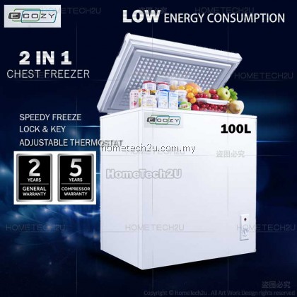 ECOZY Chest Freezer Fridge 100L 200L 300L ECZ-100FZ ECZ-145FZ ECZ-300FZ