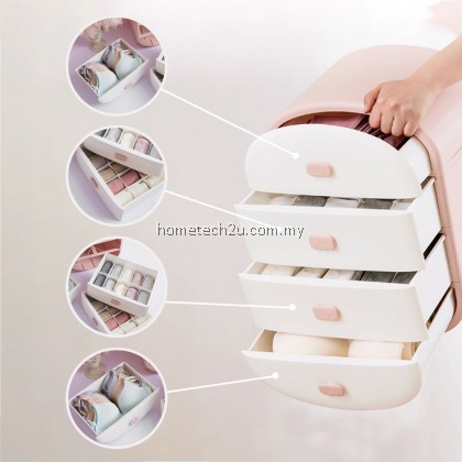 READY STOCK Household Artifact Storage Box for Socks and Underwear Organizer Drawer Cabinet Woman Wardrobe
