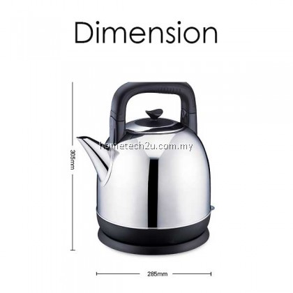 PENTEC Electric Kettle XSK-43 (5.0L) SUS304 Stainless Steel Body Masak Air Panas PENTEC Electric Kettle XSK-43 (5.0L) SUS304 Stainless Steel Body Masak Air Panas