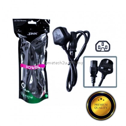 TNK 3 Pin AC C15 Power Cord Cable Wayar Kettle Cord (Sirim Approved) Suitable For Rice Cooker, Kettle, and PC