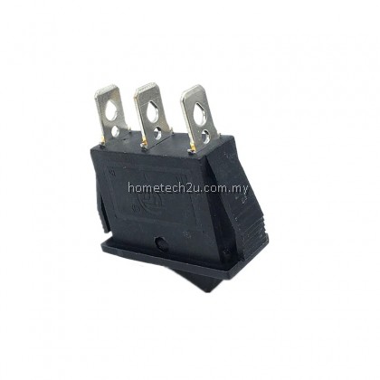 KCD3 Mini Rocker Switch 3 Pins ON-OFF 2 Position Black Boat Power Switch Modify Car Motorbike