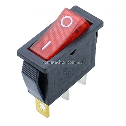 Small On/Off 3Pin Rectangle Long Rocker Switch with Waterproof Cover Car Dash SPST KCD3