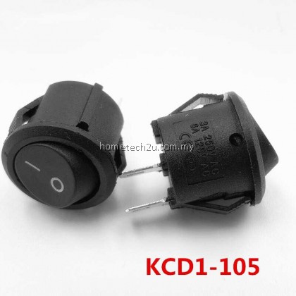 KCD1-105 Diameter 16.5mm 3A/250VAC Round Boat Rocker Switch On-Off Snap SPST Black 2Pin Power Switch Push Button Switch KCD1-105 Diameter 16.5mm 3A/250VAC Round Boat Rocker Switch On-Off Snap SPST Black 2Pin Power Switch Push Button Switch
