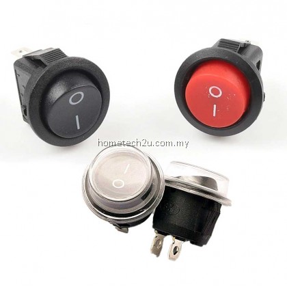 KCD1-105 Diameter 16.5mm 3A/250VAC Round Boat Rocker Switch On-Off Snap SPST Black 2Pin Power Switch Push Button Switch KCD1-105 Diameter 16.5mm 3A/250VAC Round Boat Rocker Switch On-Off Snap SPST Black 2Pin Power Switch Push Button Switch