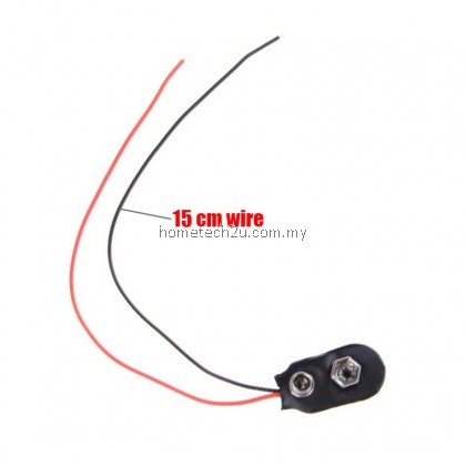 9V Battery Snap Holder Clip Connector Hard Shell 15CM Cable Lead Wholesale